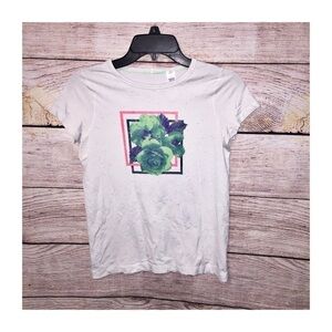 Ivivva  Floral White T-shirt  Size 12